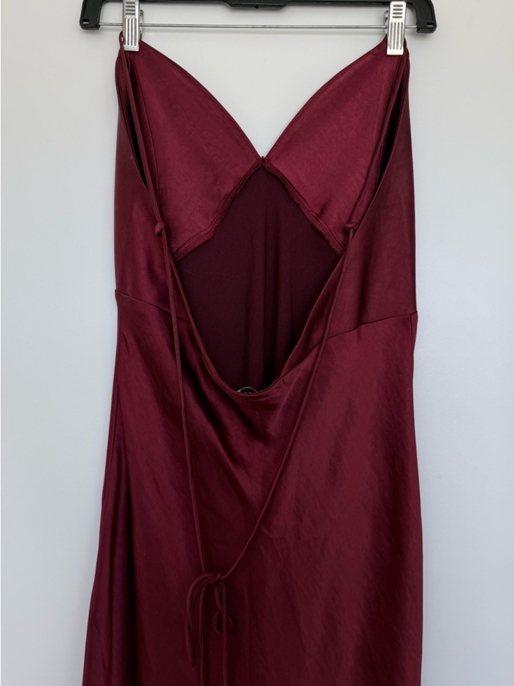 Park & Fifth Burgundy Slip Maxi Dress - Picture 3 of 13